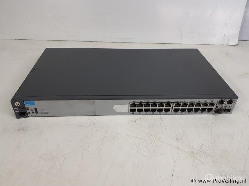 Online Veiling: HP E2620-24 Switch - J9623A - Fast Ethern..., Computers en Software, Netwerk switches, Gebruikt