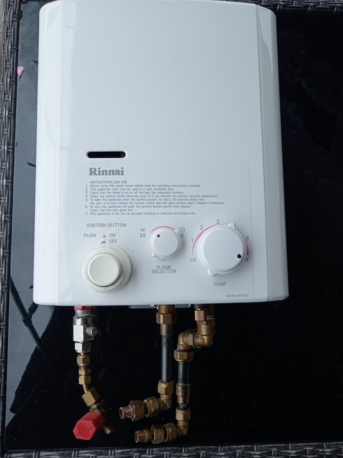 Rinnai geiser, Doe-het-zelf en Verbouw, Minder dan 20 liter, Ophalen of Verzenden, Geiser