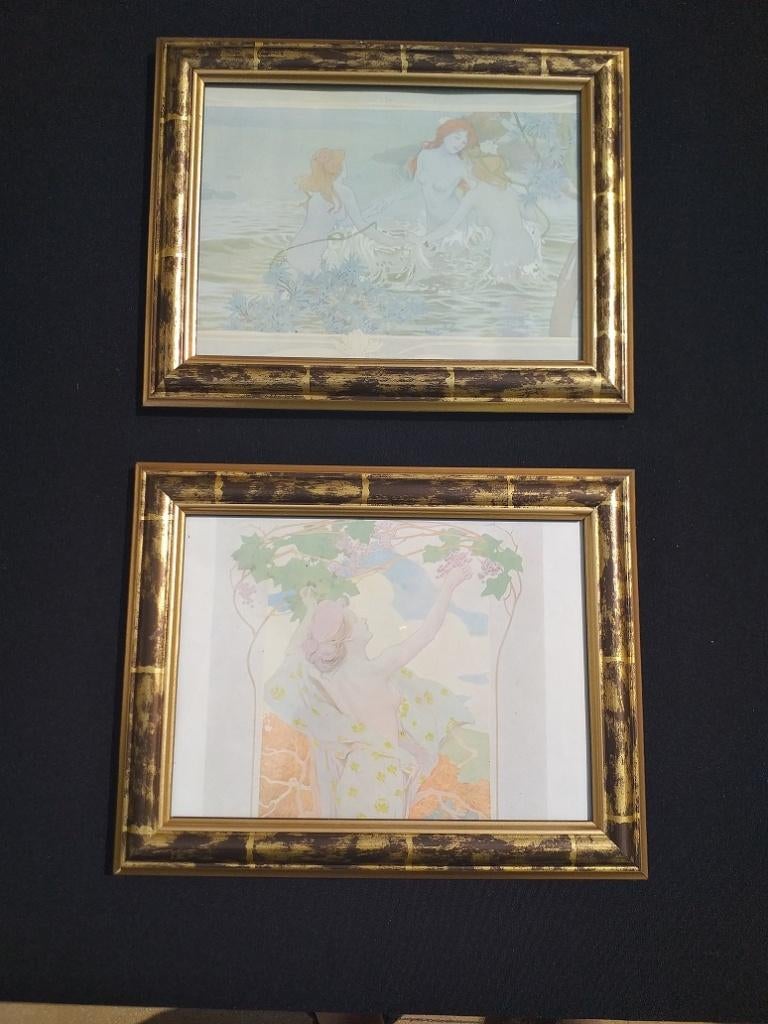 LIJSTJES MET GOUDKLEURIGE RAND, Ophalen of Verzenden