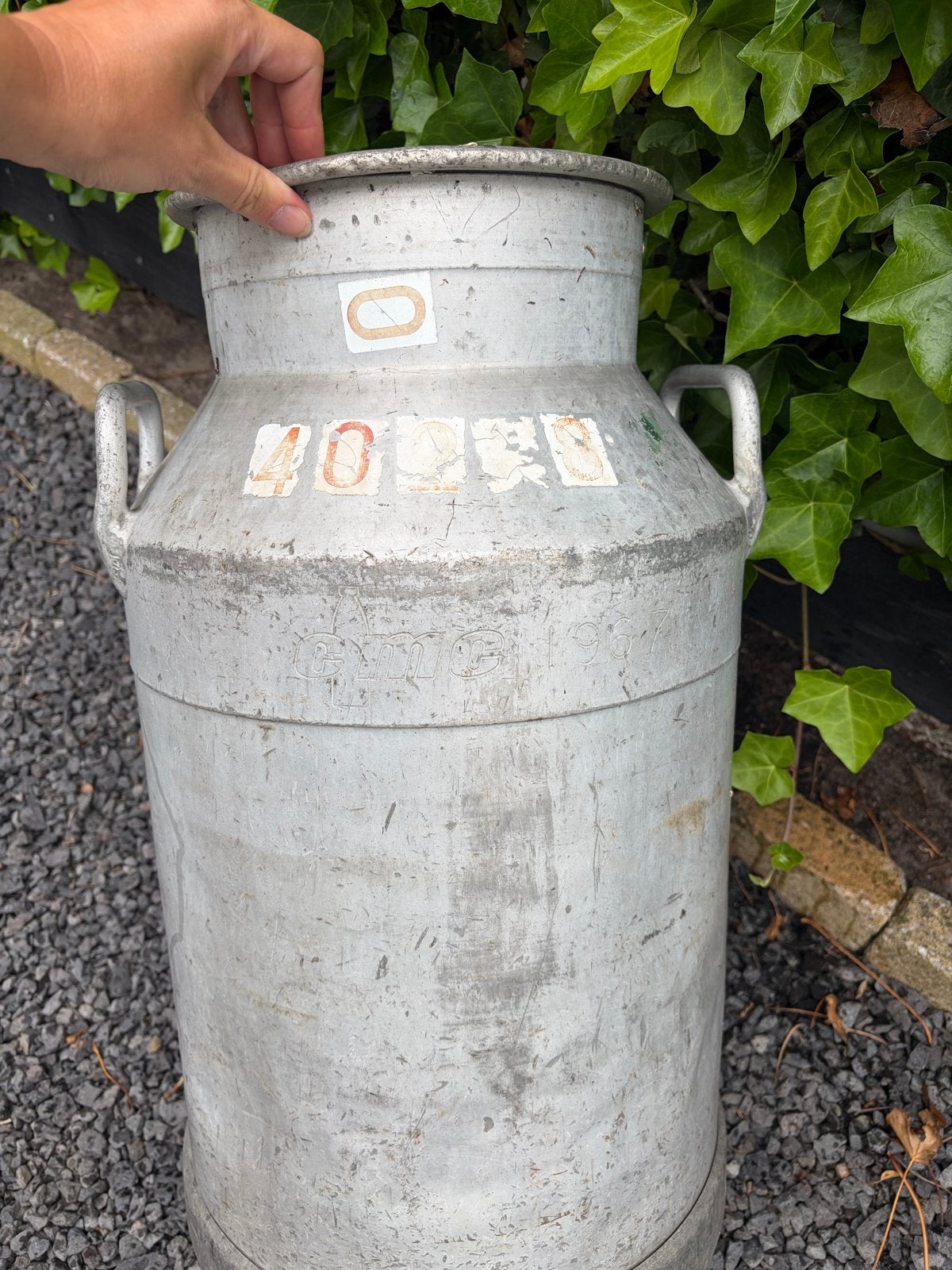 Vintage aluminium melkbus - 40 liter, Ophalen of Verzenden