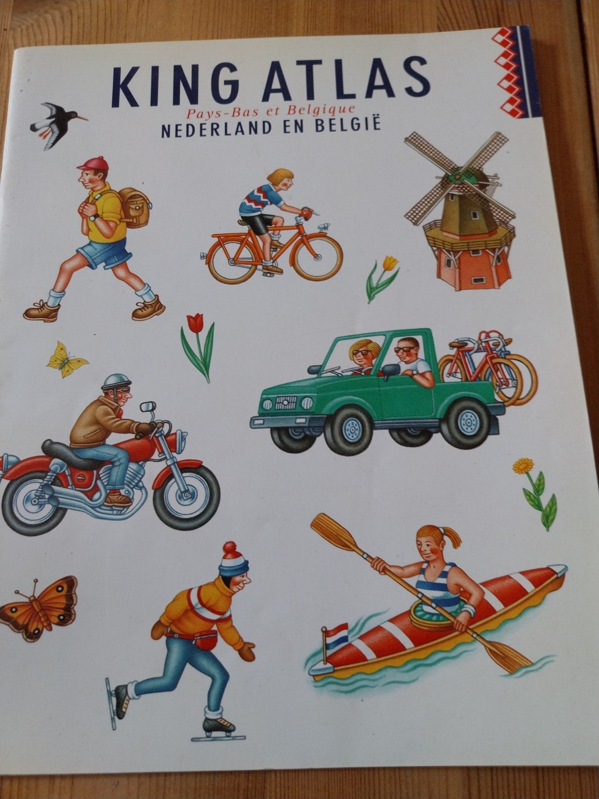 King Atlas Pays-Bas et Belgique - Nederland en België, Boeken, Onbekend, Bosatlas, Ophalen of Verzenden, Zo goed als nieuw