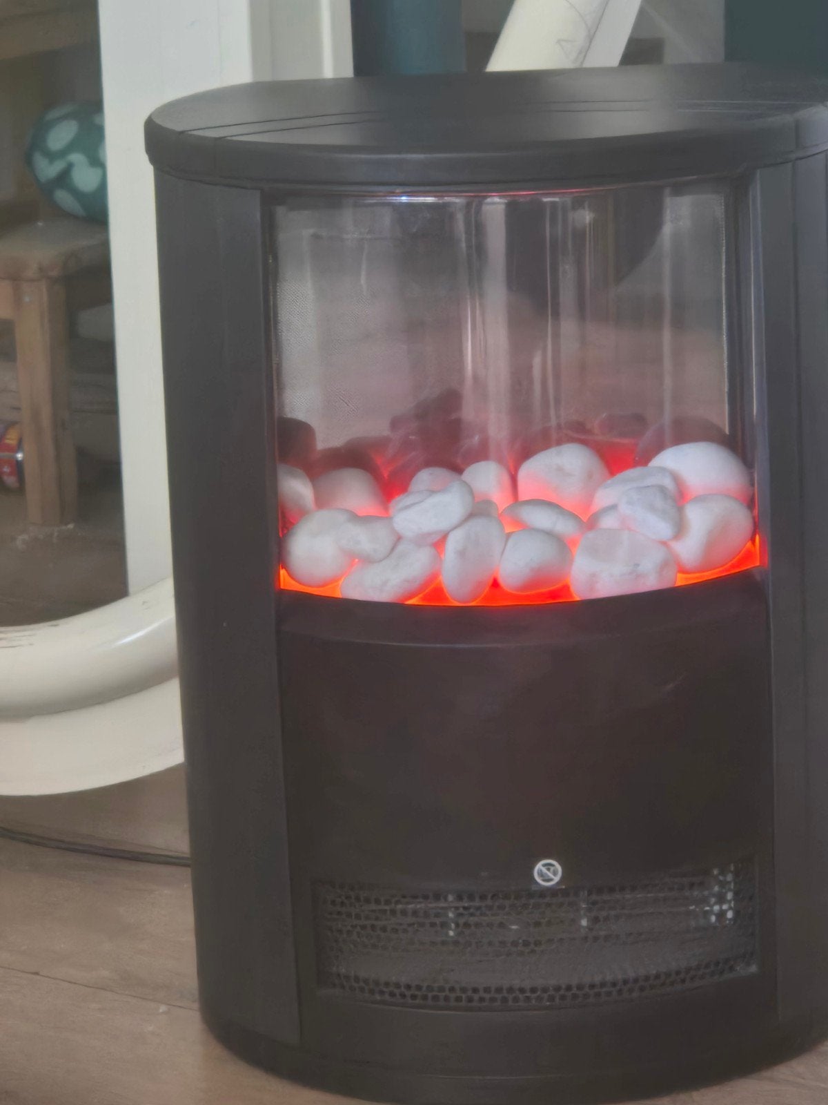 Elektrische sfeerhaard EWT - Warmte en Gezellig, Ophalen, Gebruikt, Vrijstaande haard, Elektrische haard