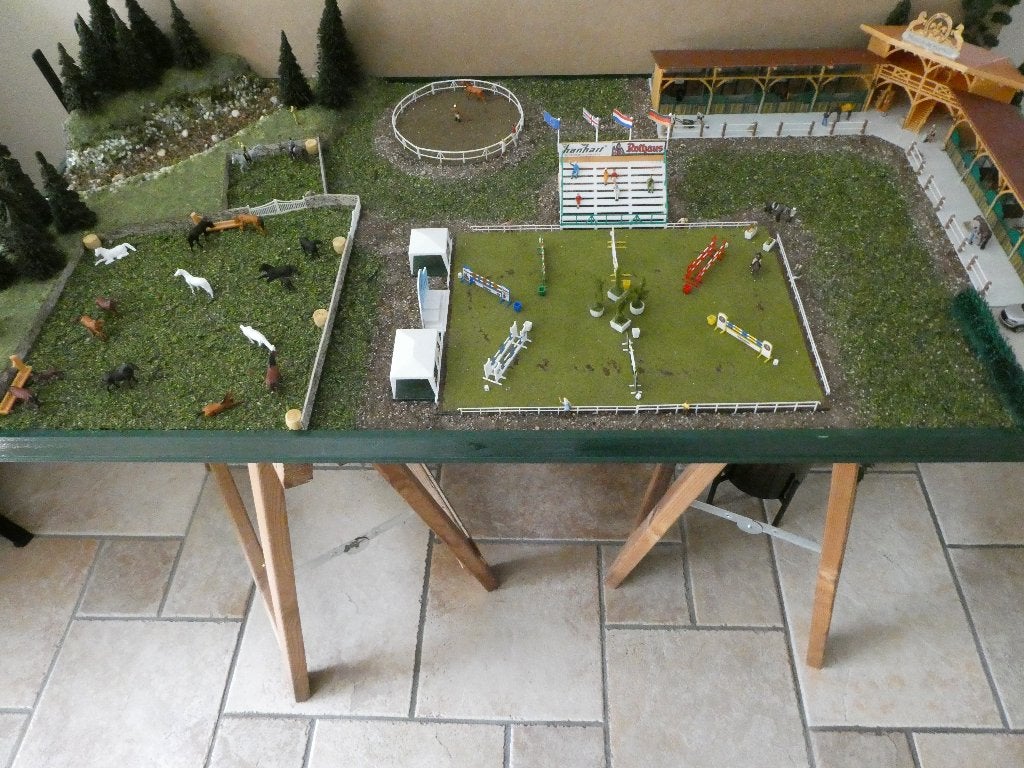 prachtig compleet MANEGE-DIORAMA op H0-schaal / € 75, Ophalen, Nieuw, 1:50 of kleiner, Diorama