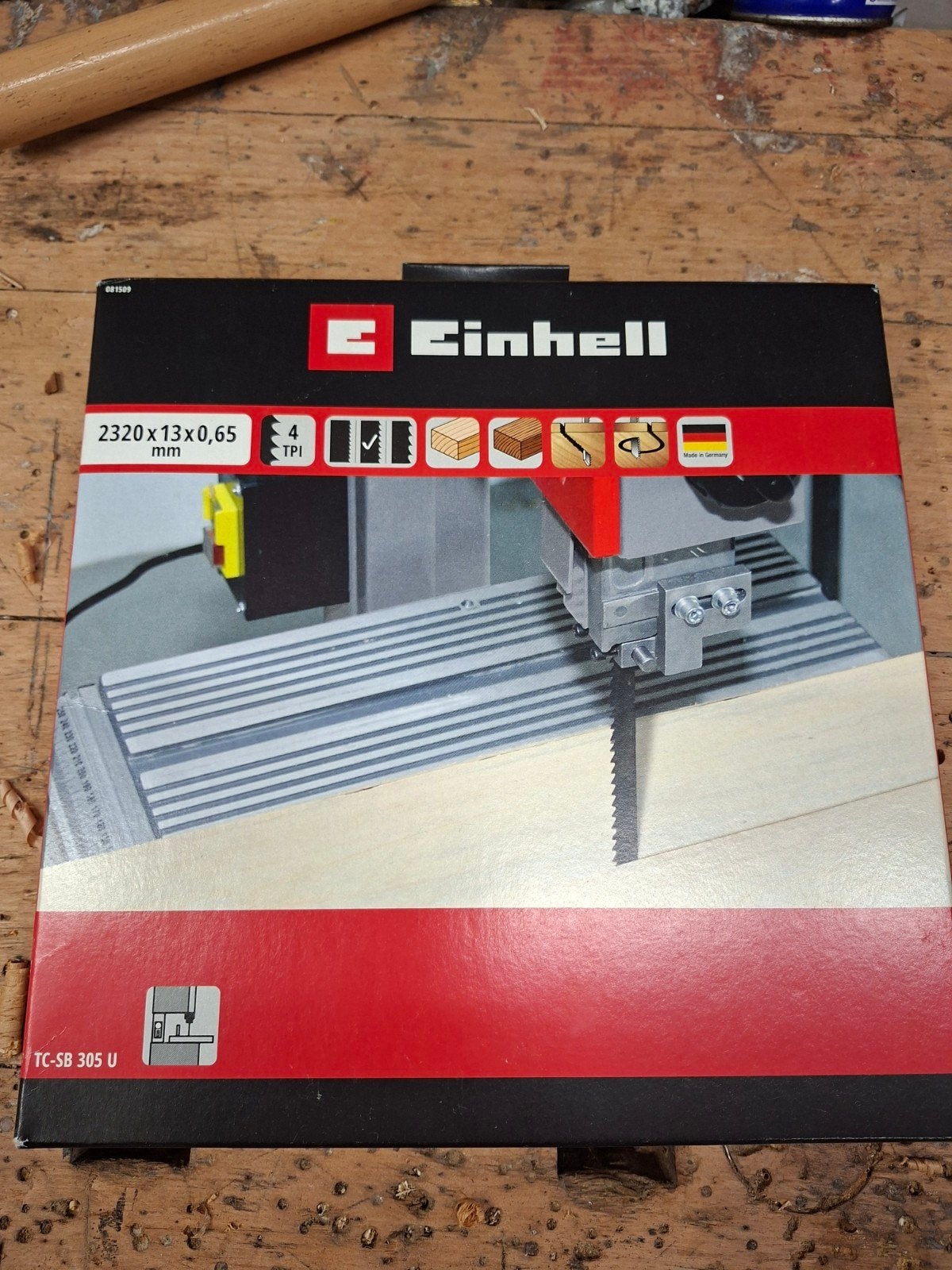 Einhell lintzaagblad 2320x13x0.65mm 4 TPI (Nieuw in doos), Ophalen of Verzenden, Nieuw, Lintzaag, Einhell