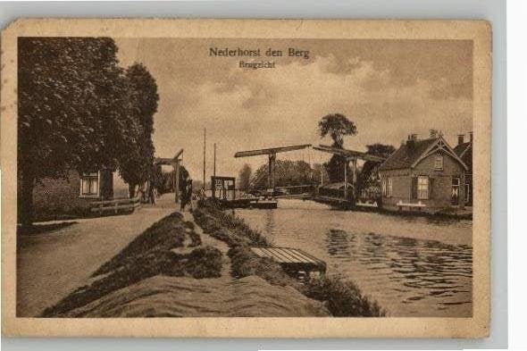 Nederhorst den berg Bruggezicht, Ophalen of Verzenden, 1920 tot 1940, Ongelopen, Noord-Holland
