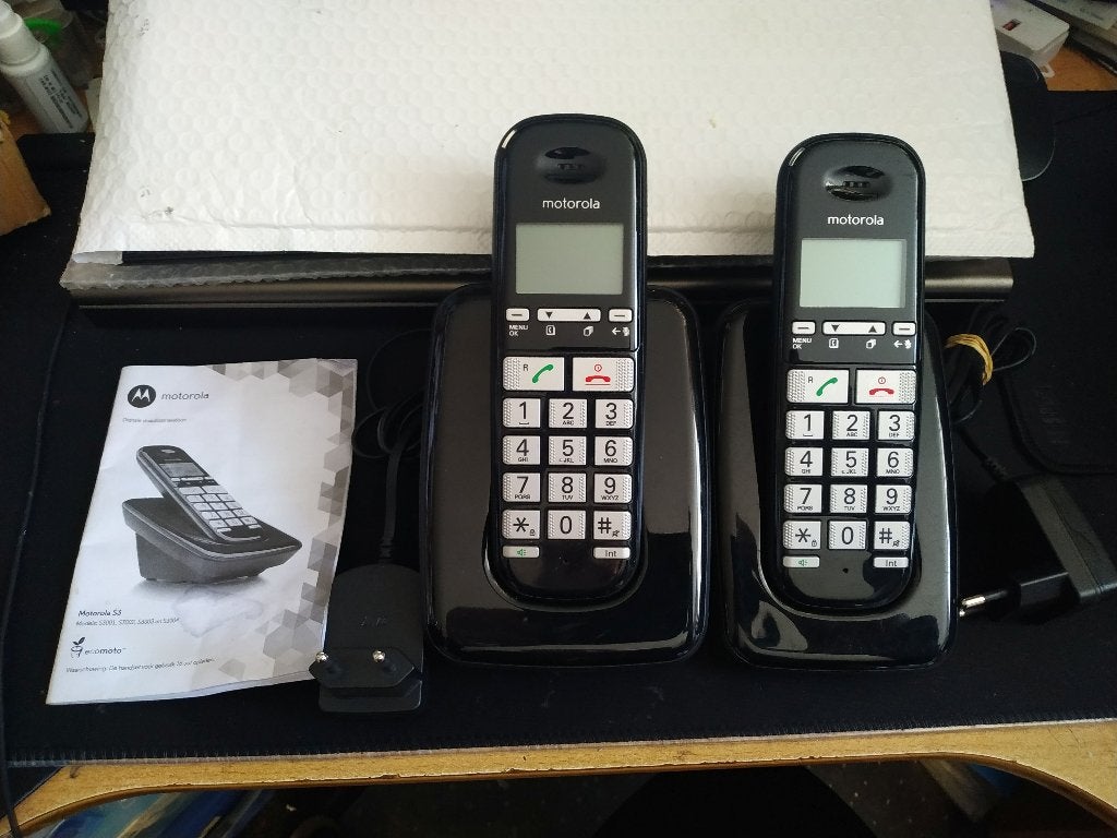 MOTOROLA S3 SERIE BLACK, Telecommunicatie, Ophalen of Verzenden, Gebruikt, 2 handsets