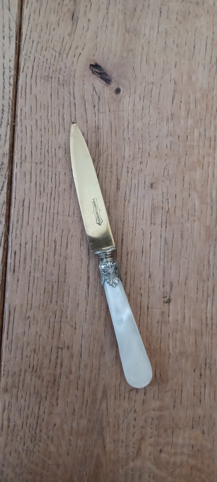 Antiek mesje met parelmoer handvat, Ophalen of Verzenden