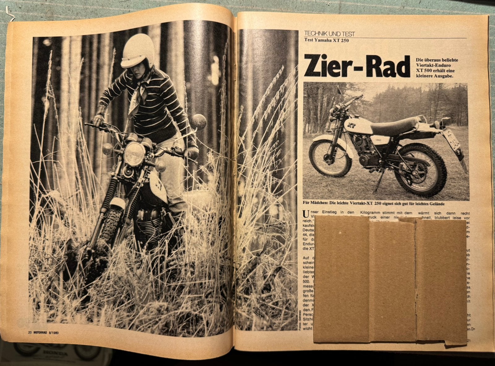 Test én advertentie 1980 Yamaha XT250, Verzenden, Zo goed als nieuw, Motoren