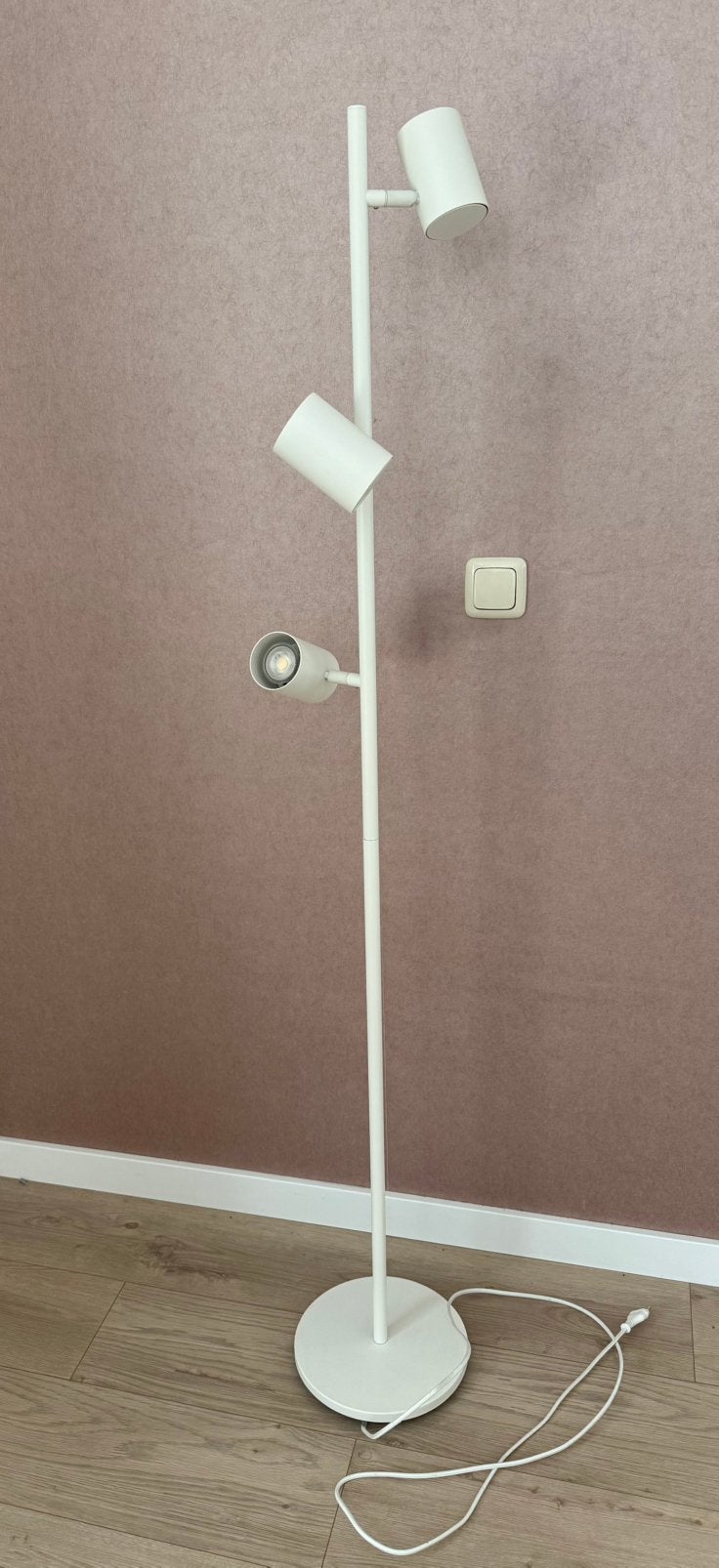 Nymane ikea staande lamp - vloerlamp, Ophalen, GU10, Zo goed als nieuw, Metaal