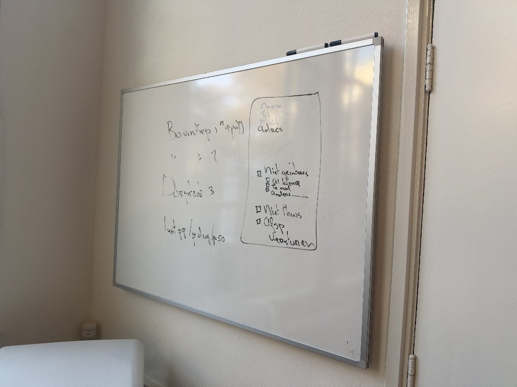 Whiteboard Legamaster 120x90, Ophalen, Gebruikt, Magneetbord