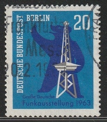 Berlijn 1963 232 Berlijnse beer, Gest, Ophalen of Verzenden, Overige periodes, Gestempeld