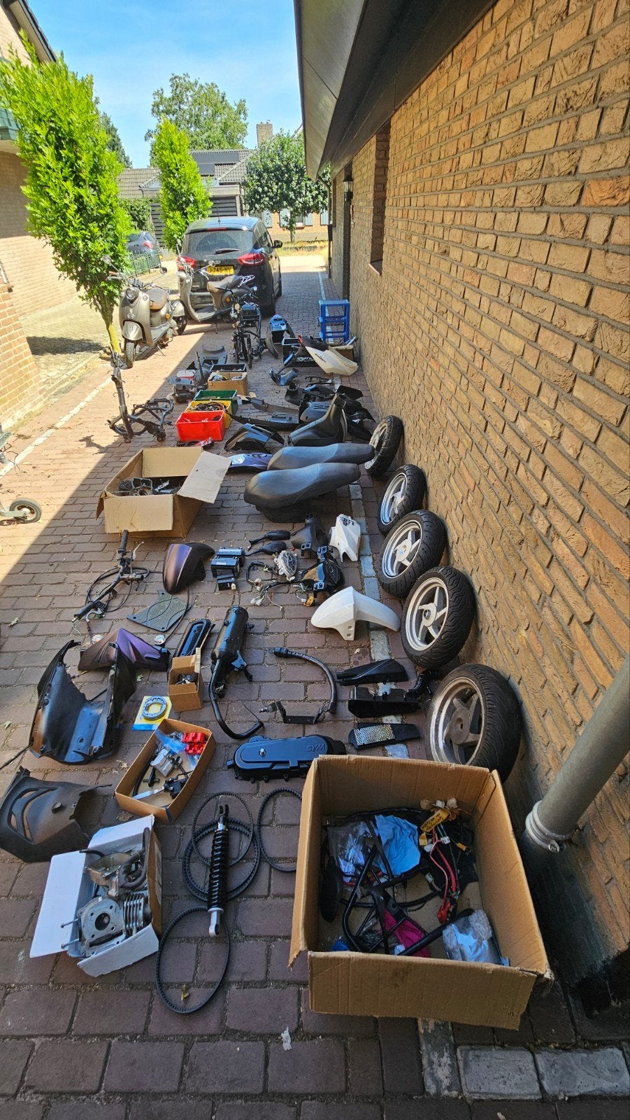 sym orbit geel kenteken plus heel veel Scooter onderdelen Gy, Ophalen, Gebruikt, Overige typen