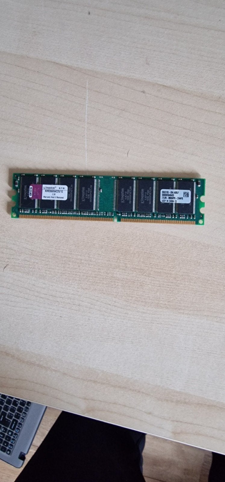 Kingston KVR RAM Geheugenmodule - 256MB DDR, Computers en Software, Gebruikt, Ophalen of Verzenden, DDR, Desktop