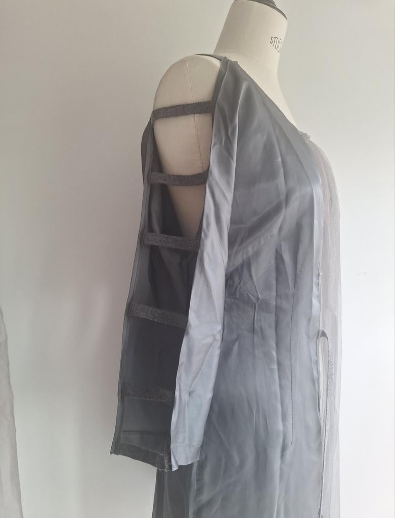 vintage reworked vandevorst jurk osfm inside out verstelbaar, Maat 38/40 (M), Ophalen of Verzenden, Zo goed als nieuw, Knielengte