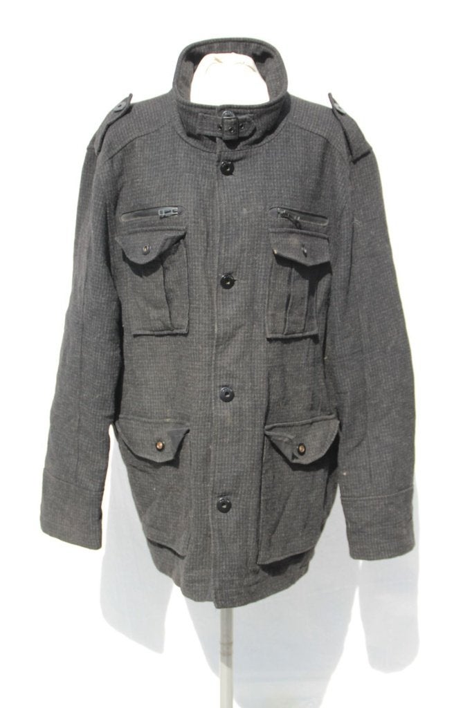 Mooie heren winterjas.70% wol.Mt 2XL.Merk Angelo Litrico, ., Zwart, Overige maten, Ophalen of Verzenden