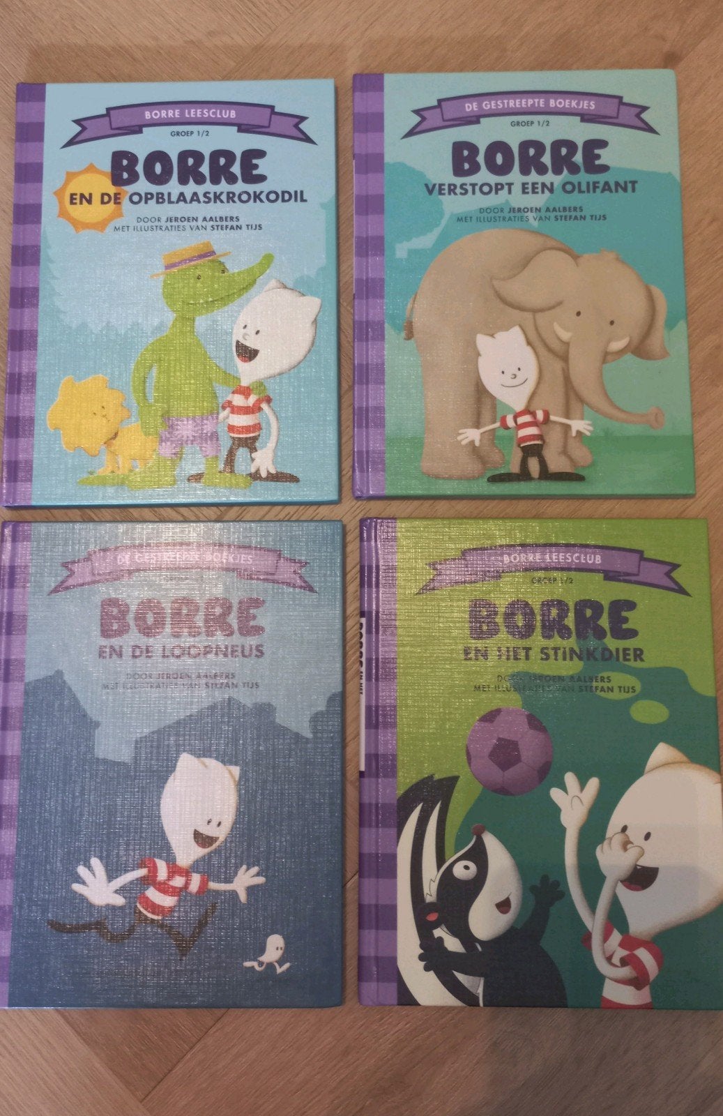 4 zgan Borre boekjes, groep 1/2, Boeken, Kinderboeken | Kleuters, Ophalen of Verzenden, Zo goed als nieuw, Jongen of Meisje, Fictie algemeen