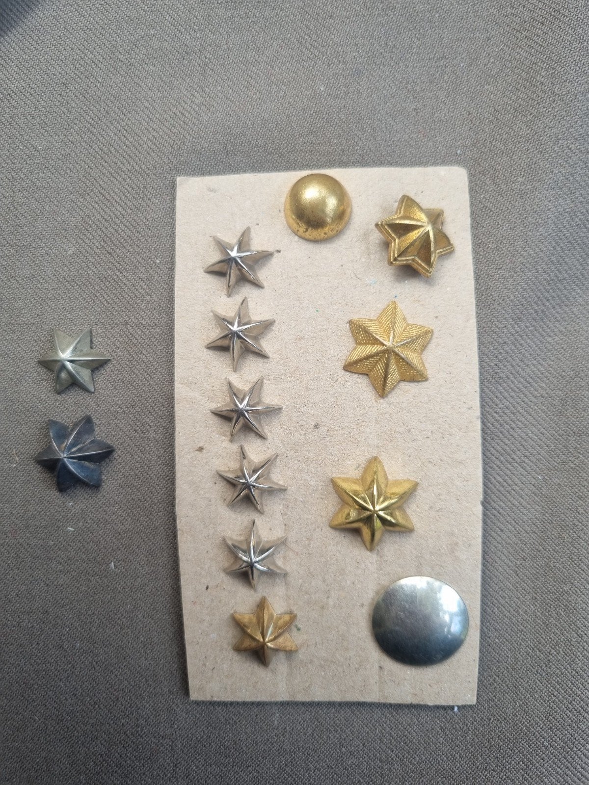 lotje  diverse sterren en stippen, Ophalen of Verzenden, Landmacht, Nederland, Embleem of Badge