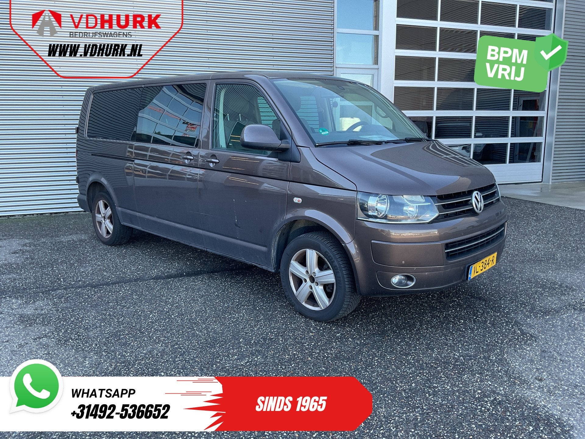 Volkswagen Transporter 2.0 TDI L2 Aut. DC Dubbel Cabine EXPO, Auto's, Euro 5, Stof, Gebruikt, 4 cilinders