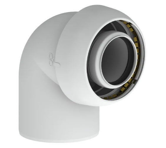 Burgerhout Easysafe PP bocht 90 graden 60/100 mm, Overige materialen, Bochten, Ophalen of Verzenden, Zo goed als nieuw