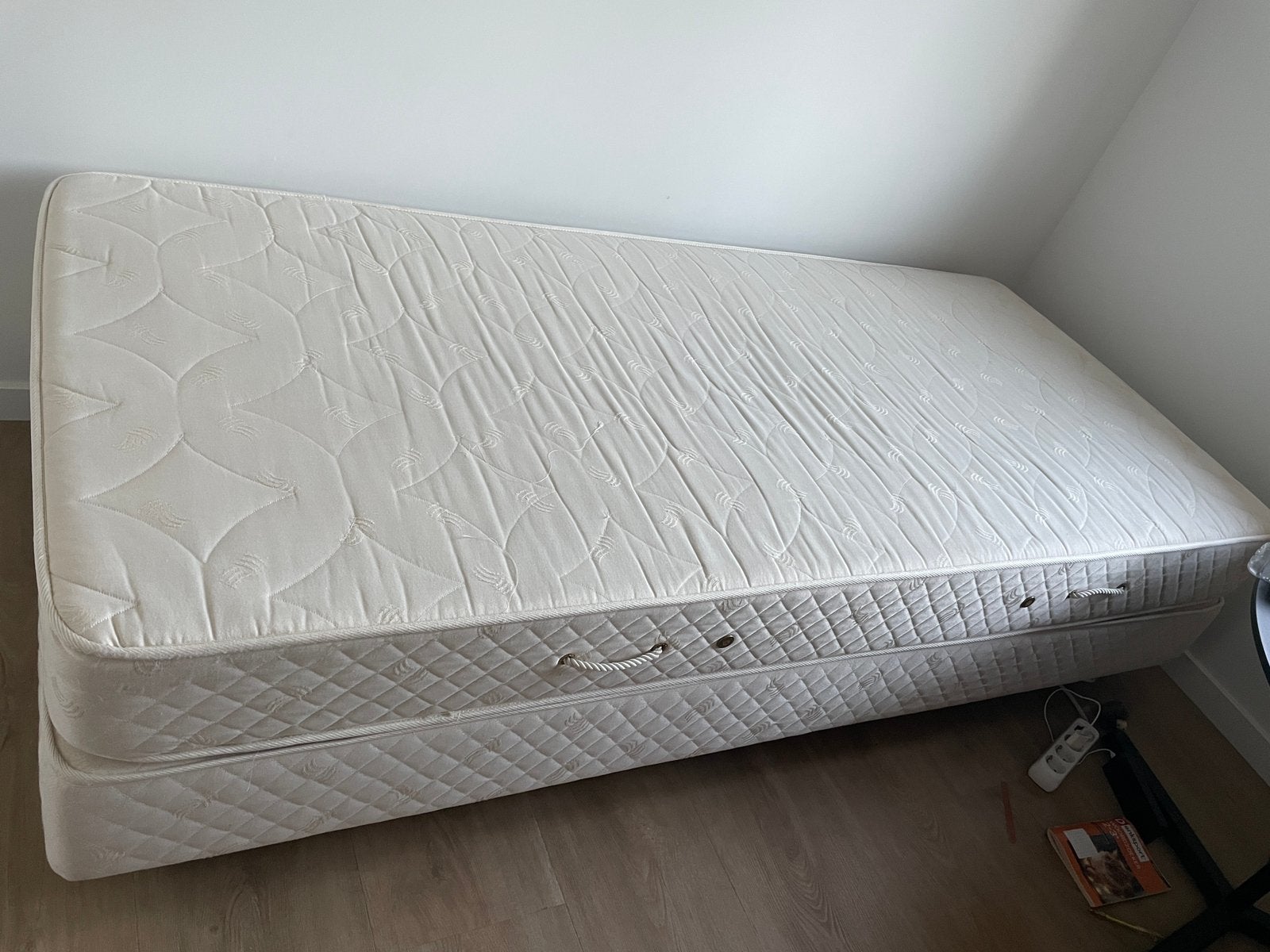Boxspringbed 2x, Ophalen, Gebruikt, 90 cm, Eenpersoons