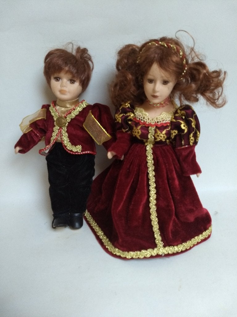 vintage porseleinen poppen paartje, Ophalen