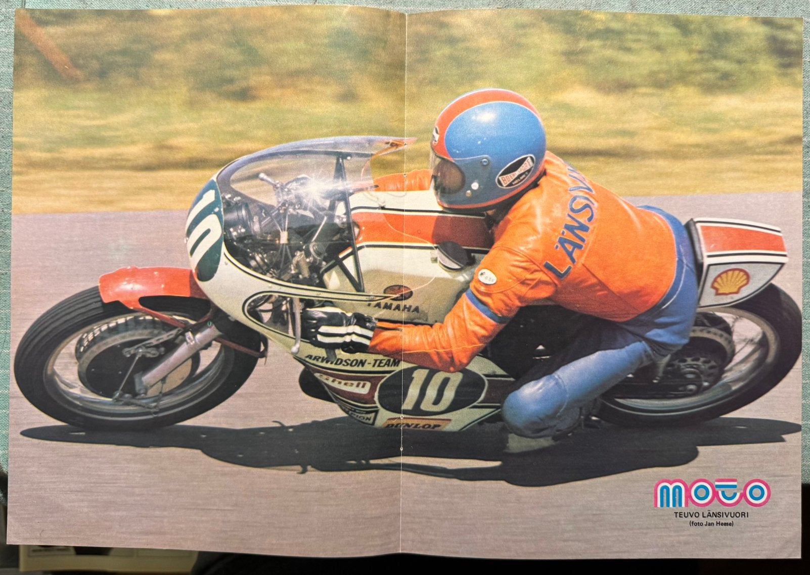 Poster Teuvo Länsivuori, Verzenden, Zo goed als nieuw, Motoren