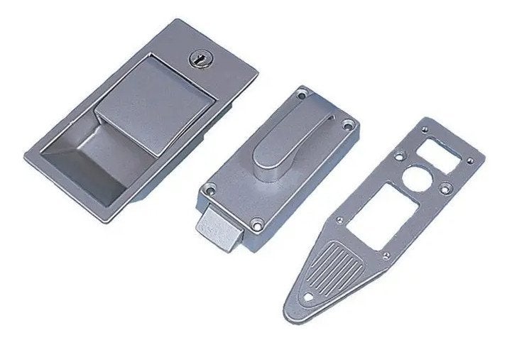Deurslot MC 400 Groot model Zilver aluminium 7201050, Buurserstraat 15 A, 7481 EG,Haaksbergen, Ophalen of Verzenden, Info@123CamperOnderdelen.nl