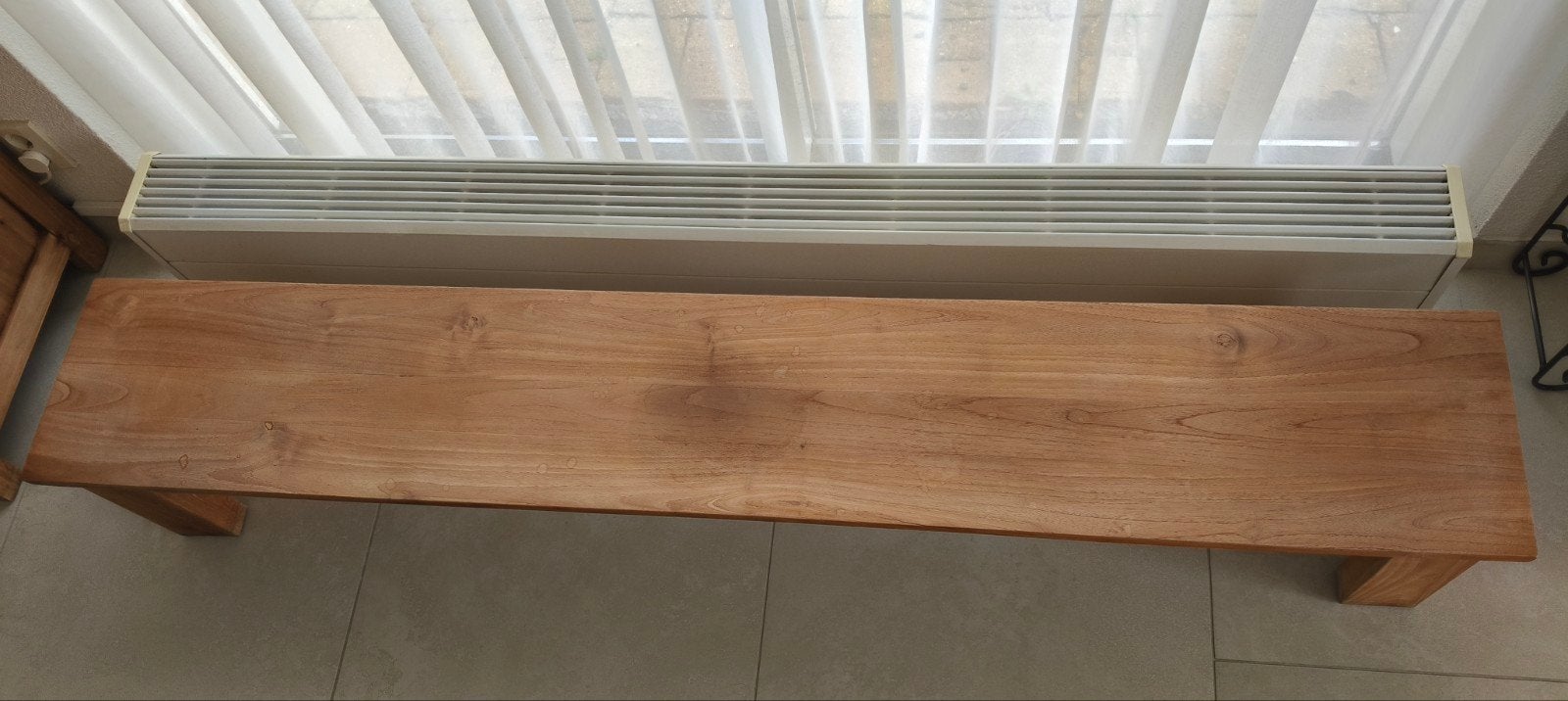 Teakhouten lage site-table, Ophalen, Gebruikt, 150 tot 200 cm, Teakhout