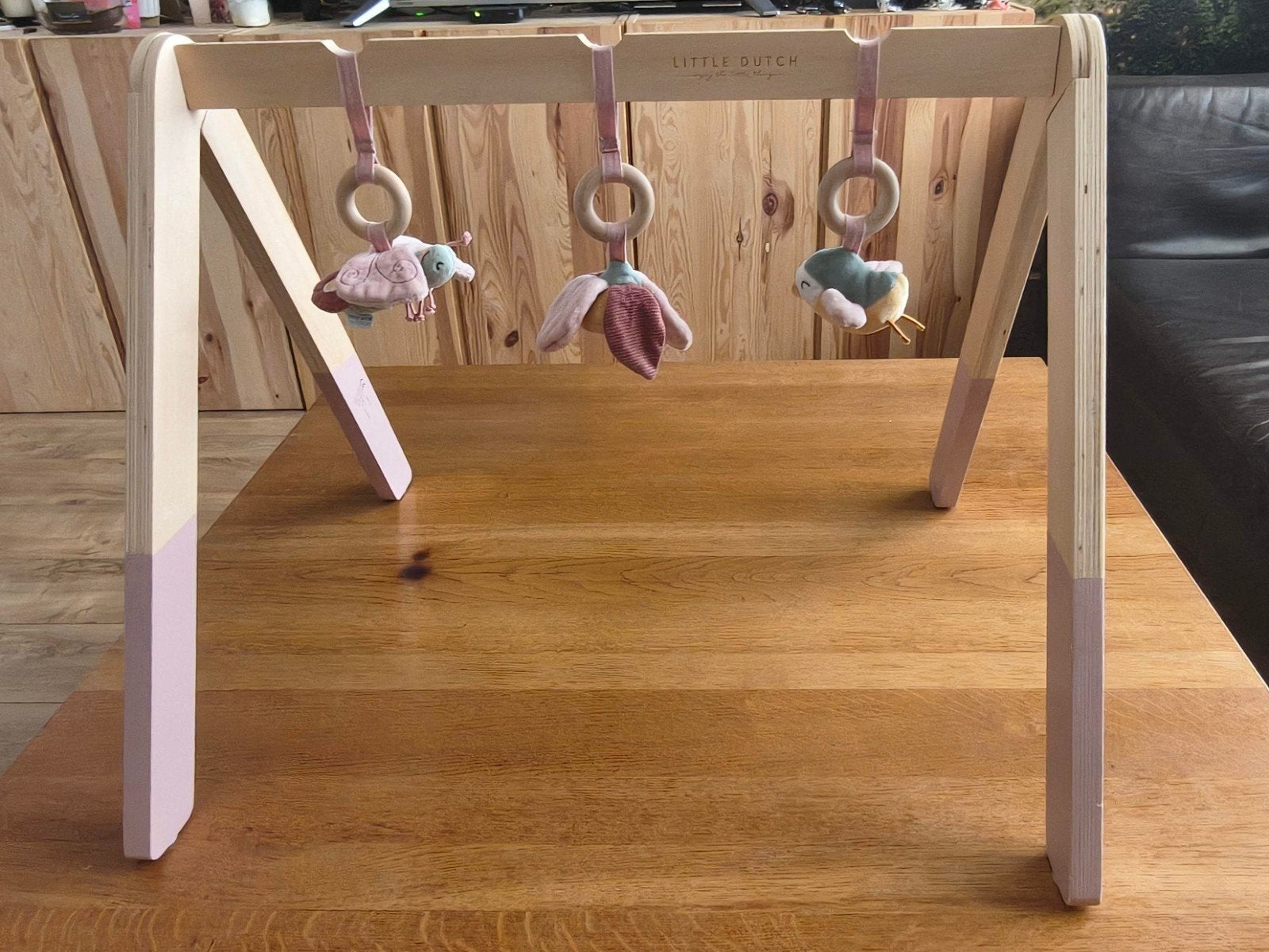 Little Dutch Houten Babygym - Pink / Flowers & Butterflies, Ophalen, Gebruikt, Overige typen