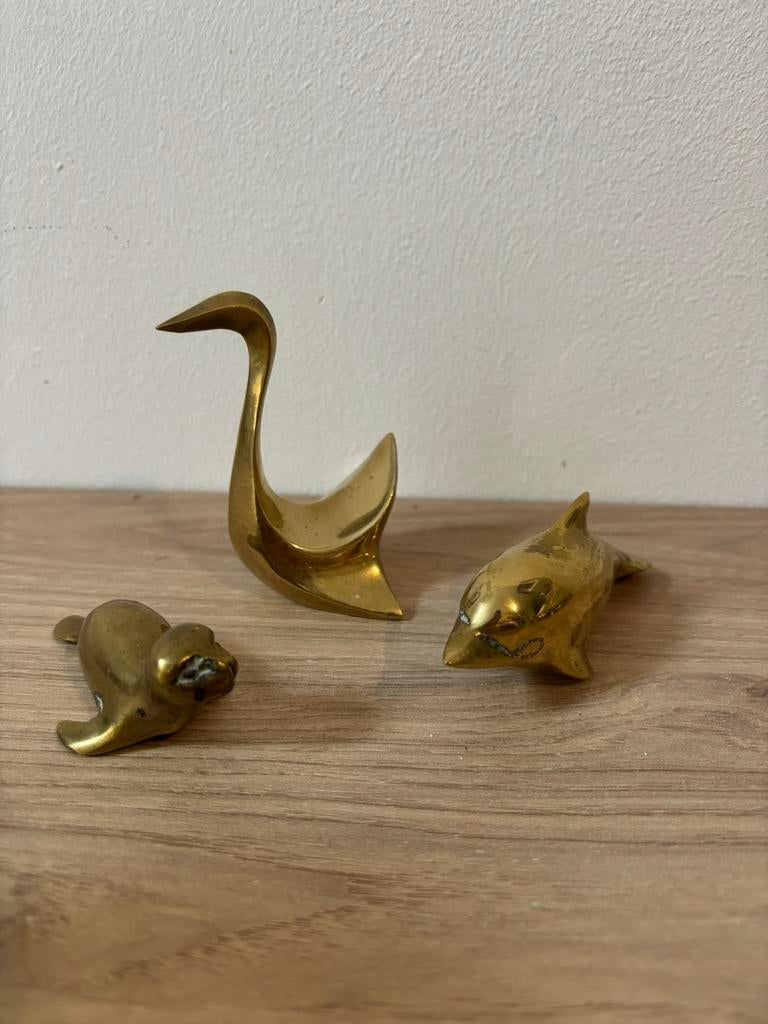 Messing dieren, Verzamelen, Beelden en Beeldjes, Ophalen of Verzenden, Zo goed als nieuw, Dier