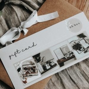 90,- giftcard / cadeaubon / kortingscode ohbox, Eén persoon, Cadeaubon, Warenhuis- of Winkelbon