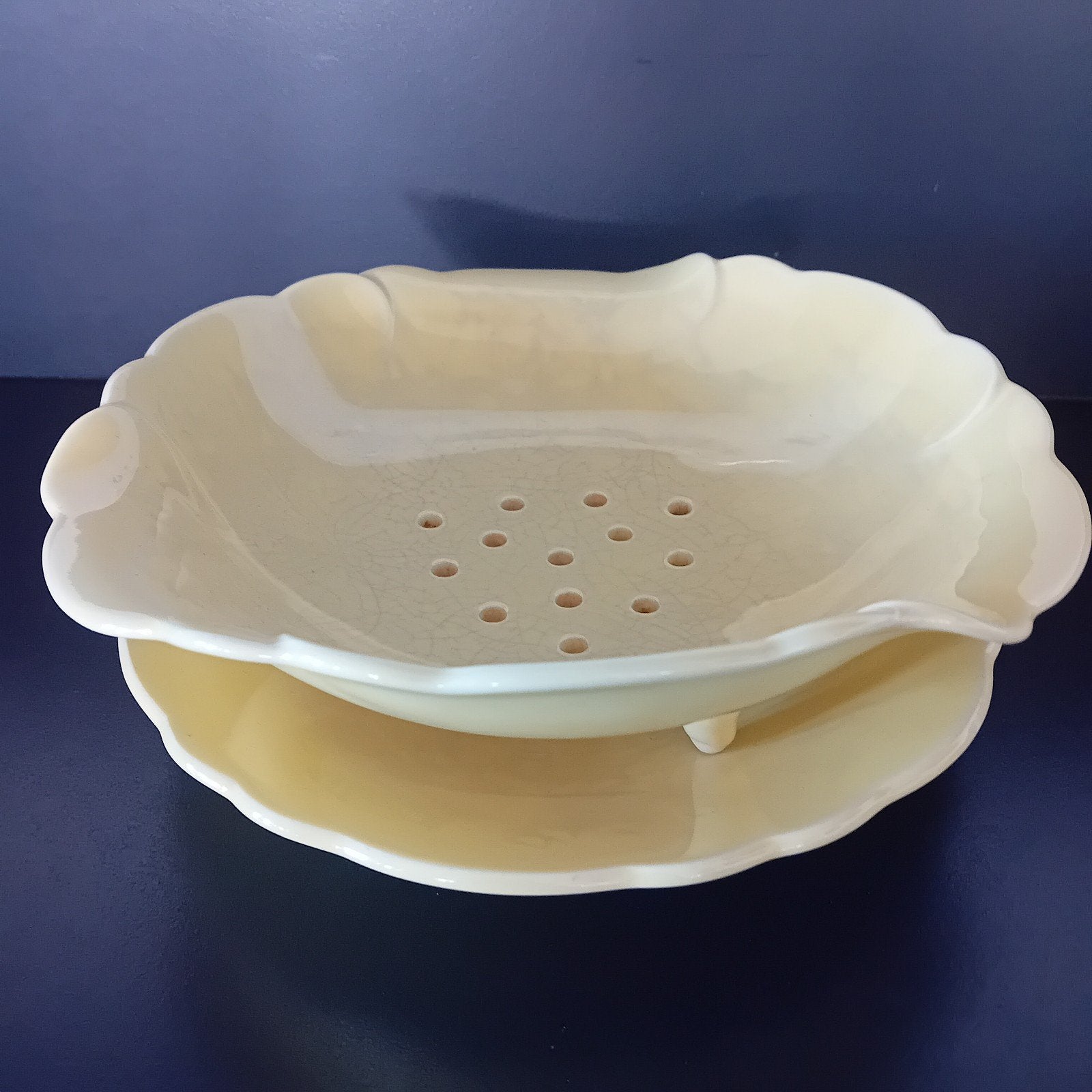 Vintage gele fruittest, Antiek en Kunst, Ophalen of Verzenden