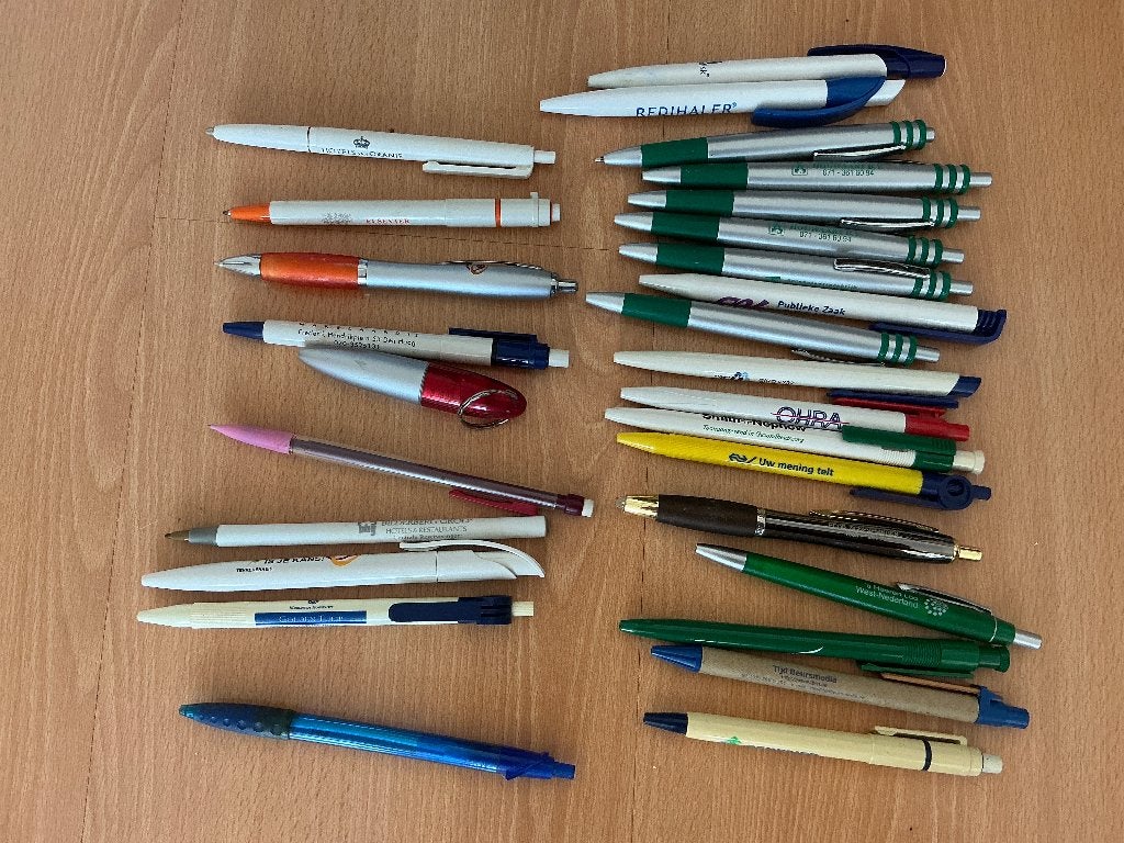 Gratis af te halen, diverse reclame pennen, Verzamelen, Ophalen, Gebruikt, Balpen, Overige merken