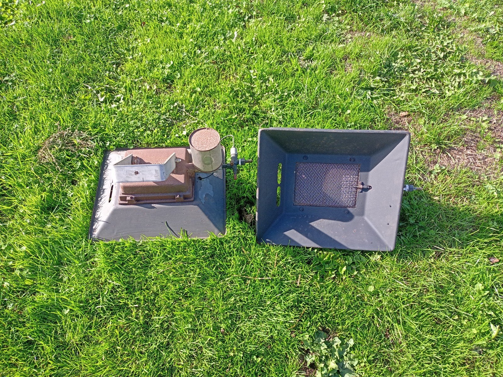 Gaskappen/terrasverwarmer, Ophalen of Verzenden, Gebruikt, Hangende haard, Gashaard