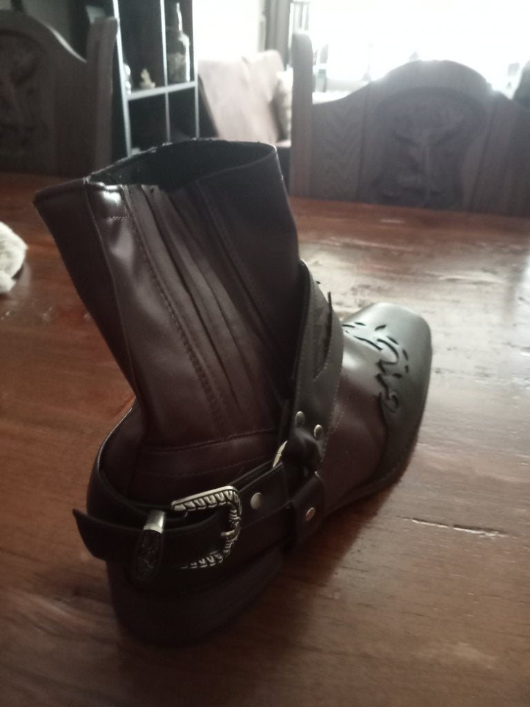Cowboy laarzen, Ophalen, Bruin, Boots, Nieuw