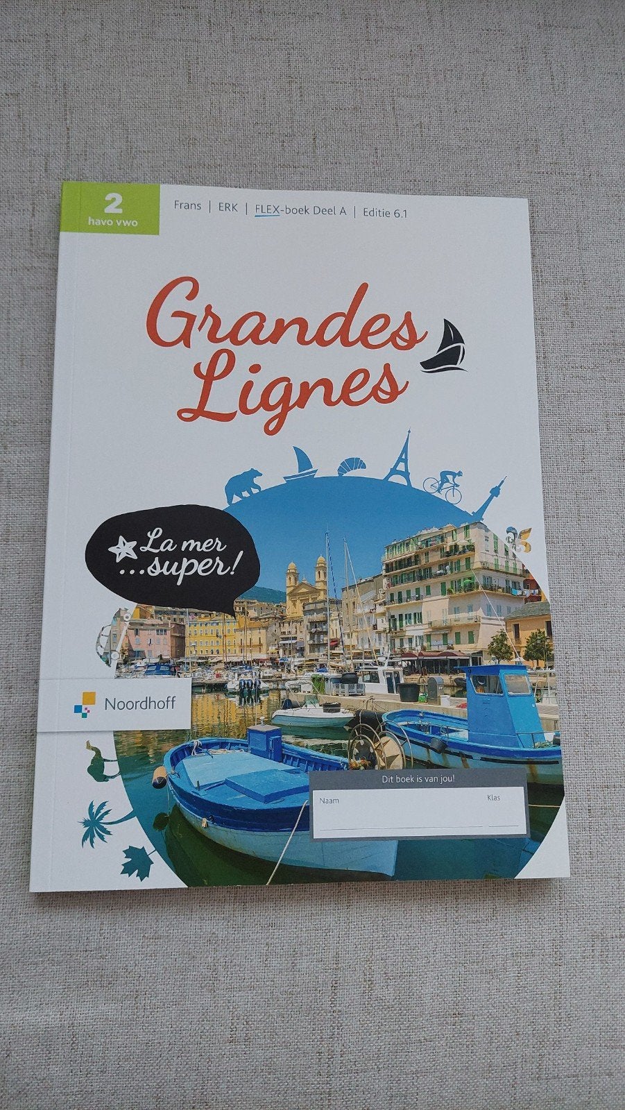 Grandes Lignes 2 havo vwo Frans FLEX-boek Deel A Nieuw, Boeken, Onbekend, Nieuw, Alpha, HBO