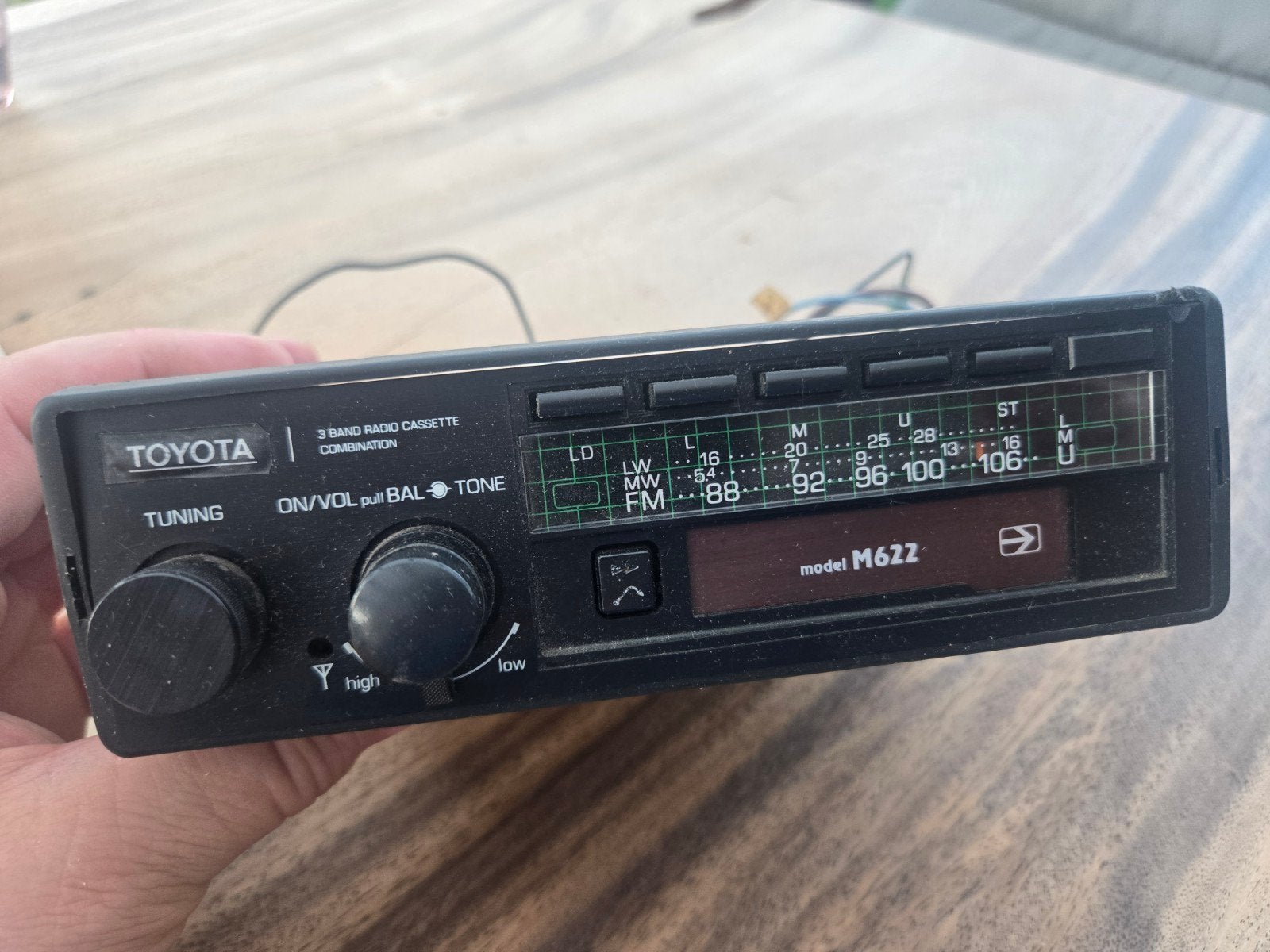 Vintage Toyota M622 Autoradio Cassette Speler, Ophalen of Verzenden