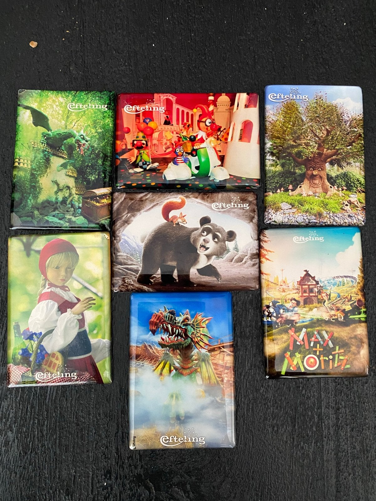 Efteling Magneet Collectie - 7 Stuks, Verzamelen, Efteling, Ophalen of Verzenden, Zo goed als nieuw, Gebruiksvoorwerp