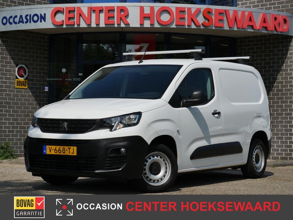 PEUGEOT Partner 1.6 BlueHDi 75pk 650kg Premium | Airco | Car, Keurmerk '100% Onderhouden', 12 maanden, Stof, Gebruikt
