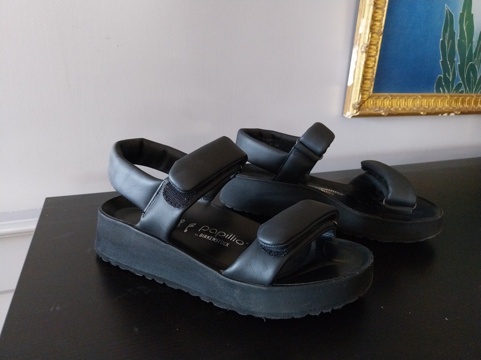 Papillio by Birkenstock sandalen maat 39, Zwart, Zo goed als nieuw, Birkenstock, Sandalen of Muiltjes