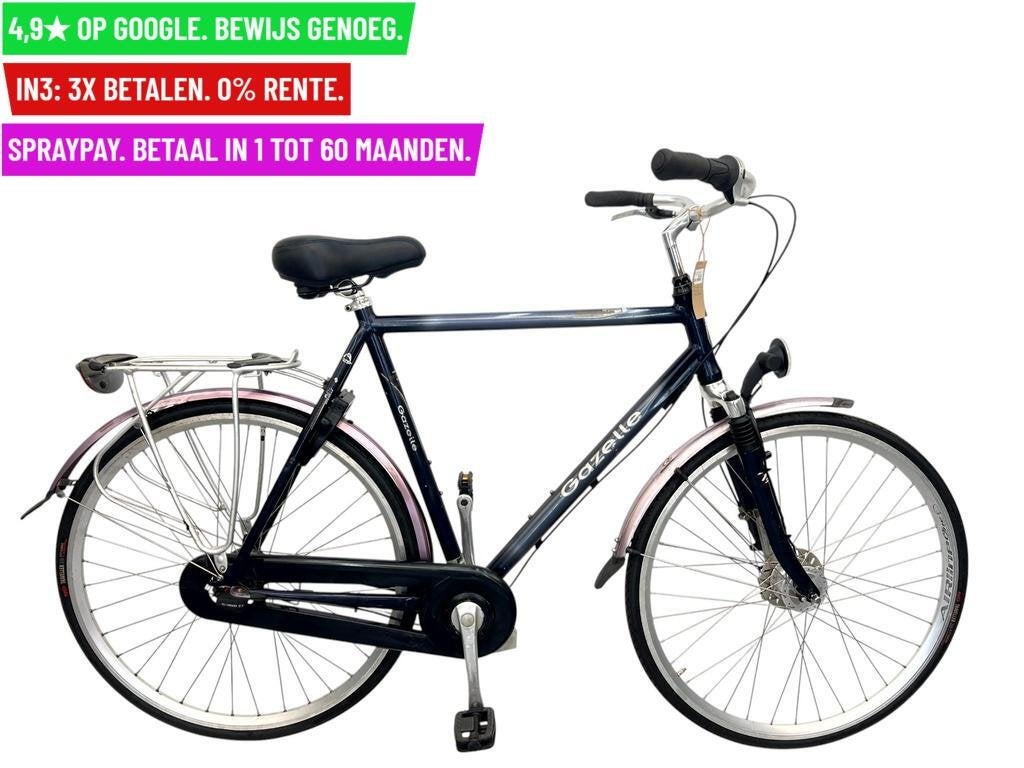 Herenfiets Gazelle Saphir 28"/62cm/7ver - Garantie/Levering, Fietsen en Brommers, Fietsen | Heren | Herenfietsen, 9713 Bv Groningen