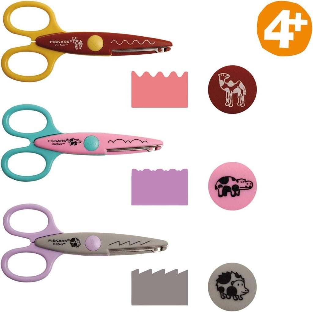 Fiskars kinderschaar – Kartelschaar set 3stuks landdieren, Overige thema's, Gereedschap of Toebehoren, Nieuw, Meerkleurig
