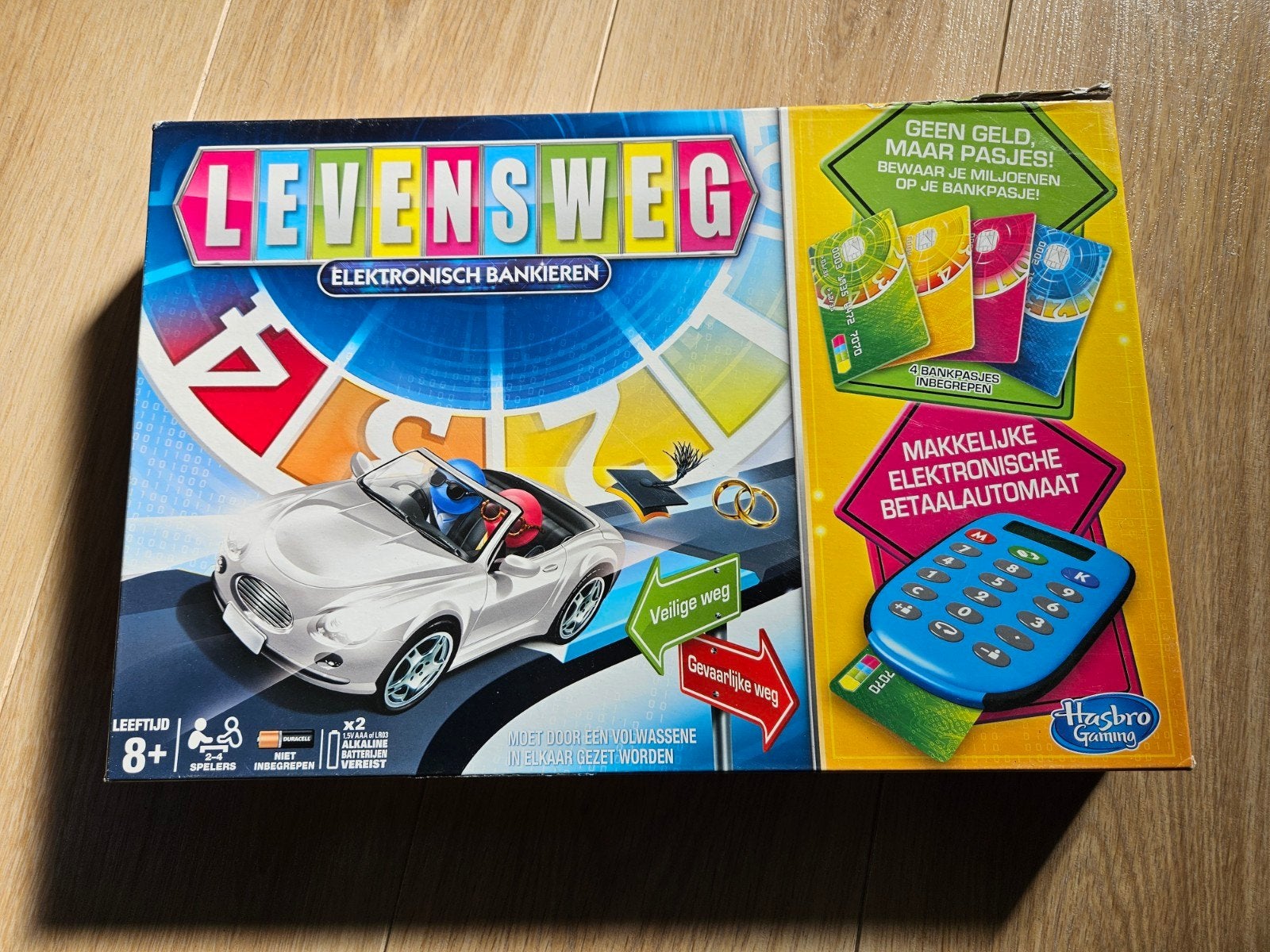 Levensweg Elektronisch Bankieren - Hasbro bordspel, Drie of vier spelers, Ophalen of Verzenden, Zo goed als nieuw, Hasbro