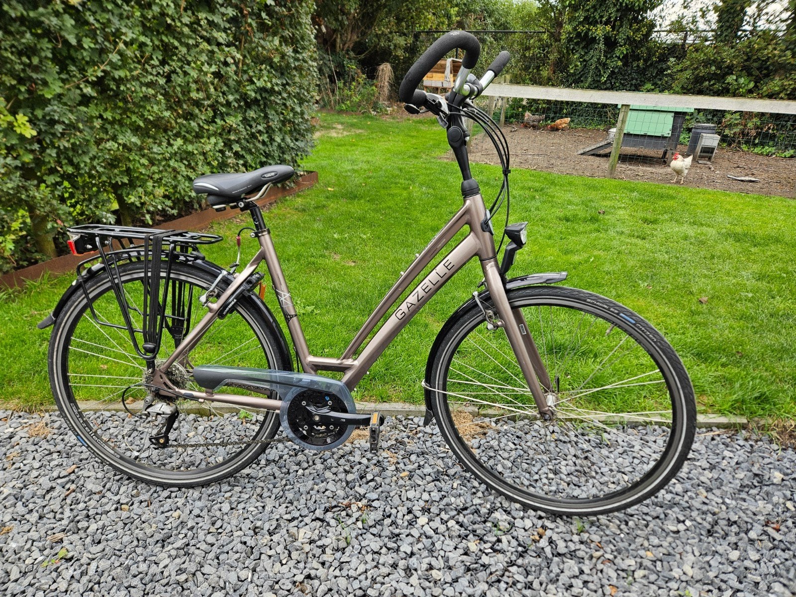 Gazelle Chamonix Trekking Damesfiets - Zeer goede staat, Ophalen, Velgrem, Versnellingen, Zo goed als nieuw