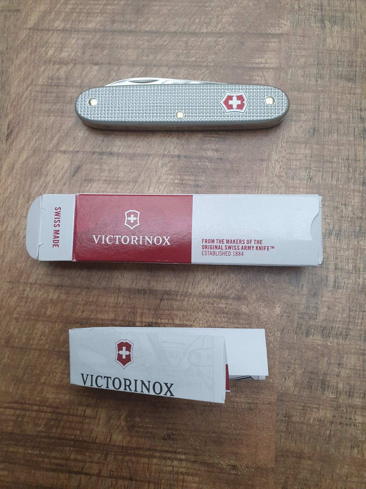 Victorinox Pioneer Solo Alox silver, Ophalen of Verzenden, Zo goed als nieuw