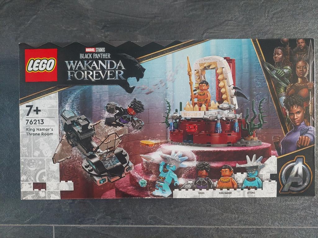 Lego Marvel 76213 Koning Namor’s troonzaal, Black Panther, Lego, Lego, Nieuw, Ophalen of Verzenden