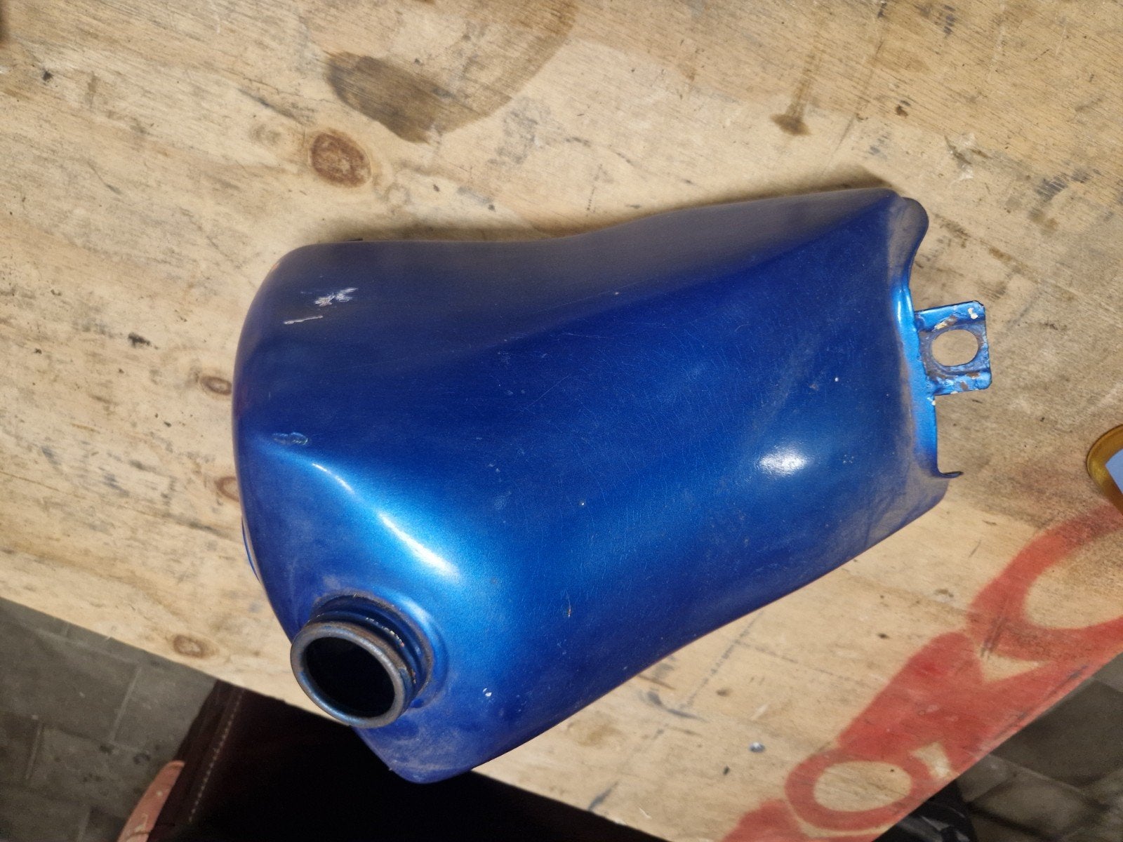 Benzinetank Suzuki TSX TS50X - Blauw, met kraan, Ophalen of Verzenden, Gebruikt