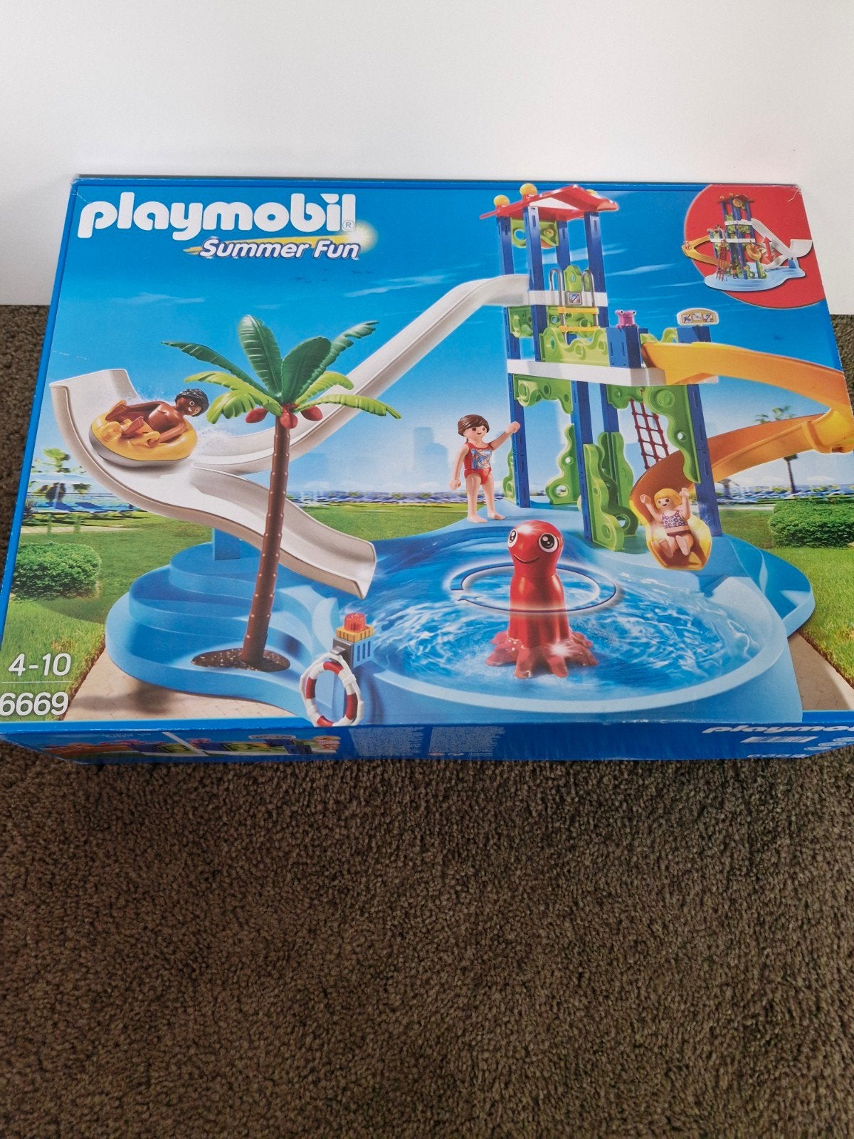 Playmobil Summer Fun Waterpark met Glijbanen - Set 6669, Complete set, Overige typen, Ophalen of Verzenden, Summer fun