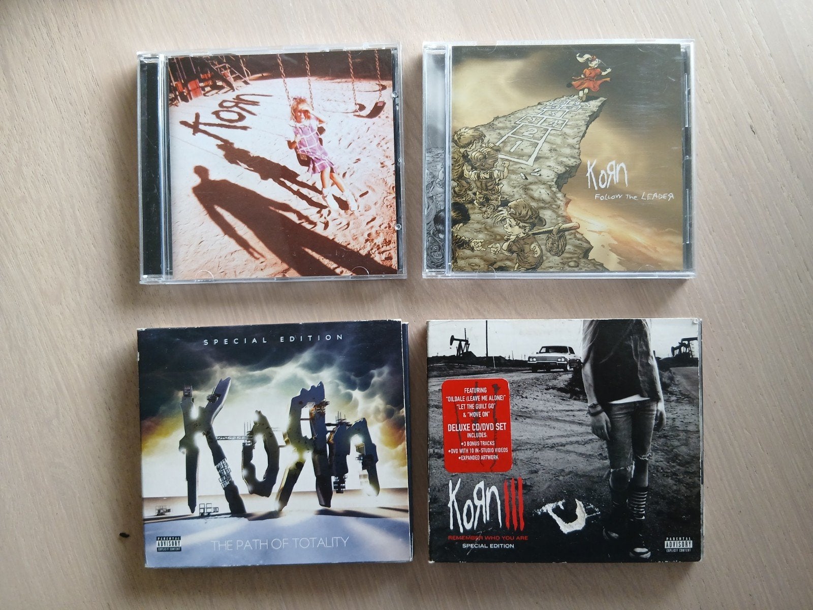 Korn CD's: The Path of Totality, III, Follow the Leader, Gebruikt, Verzenden, Inclusief DVD, Alternative Rock