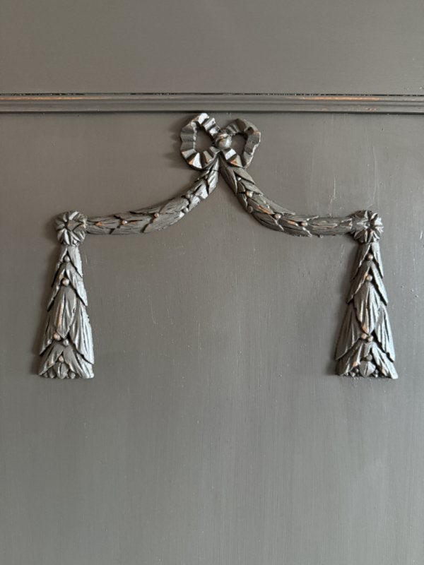 Antiek kabinet, vintage kast, oude servieskast taupe VdlM, Ophalen, 200 cm of meer, 150 tot 200 cm, Met lade(s)